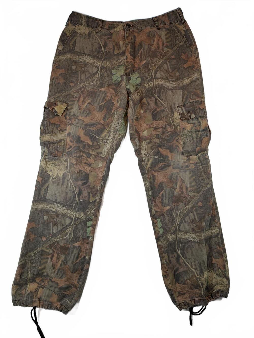 Ranger Advantage Timber Camo Cargo Hunting Pants Drawstring Outdoor Mens 36x31